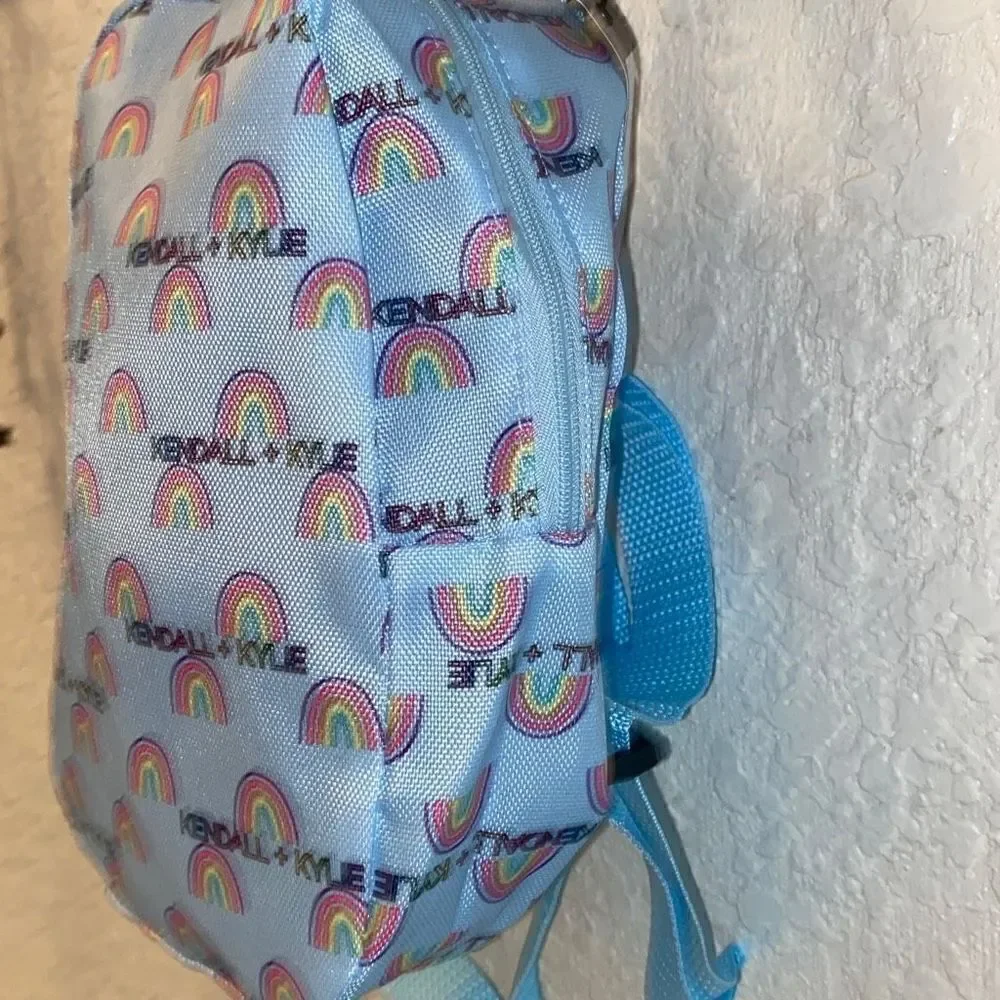 NWT Kendall & Kylie Mini Backpack Blue rainbow